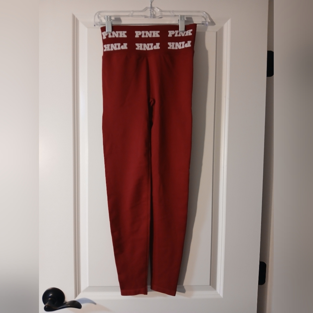 PINK Victoria's Secret Red Leggings Set - Picture 2 of 9